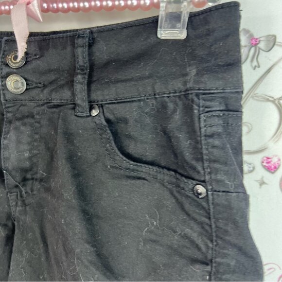 Warehouse one bottoms up mid sho shorts Classic Black Women's Jean Shorts cargo - Picture 4 of 10